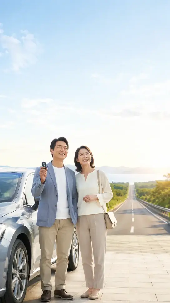 未来に向けて走り出すお客様の様子