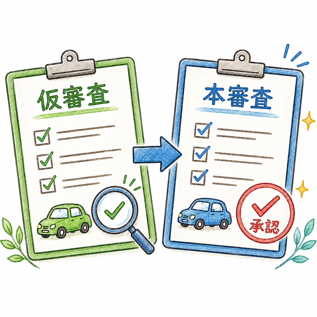 仮審査・本審査