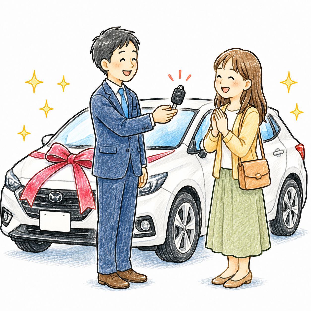 納車・キーの受け渡し